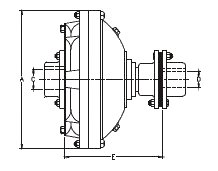 FCU Fluid Coupling Dimensions